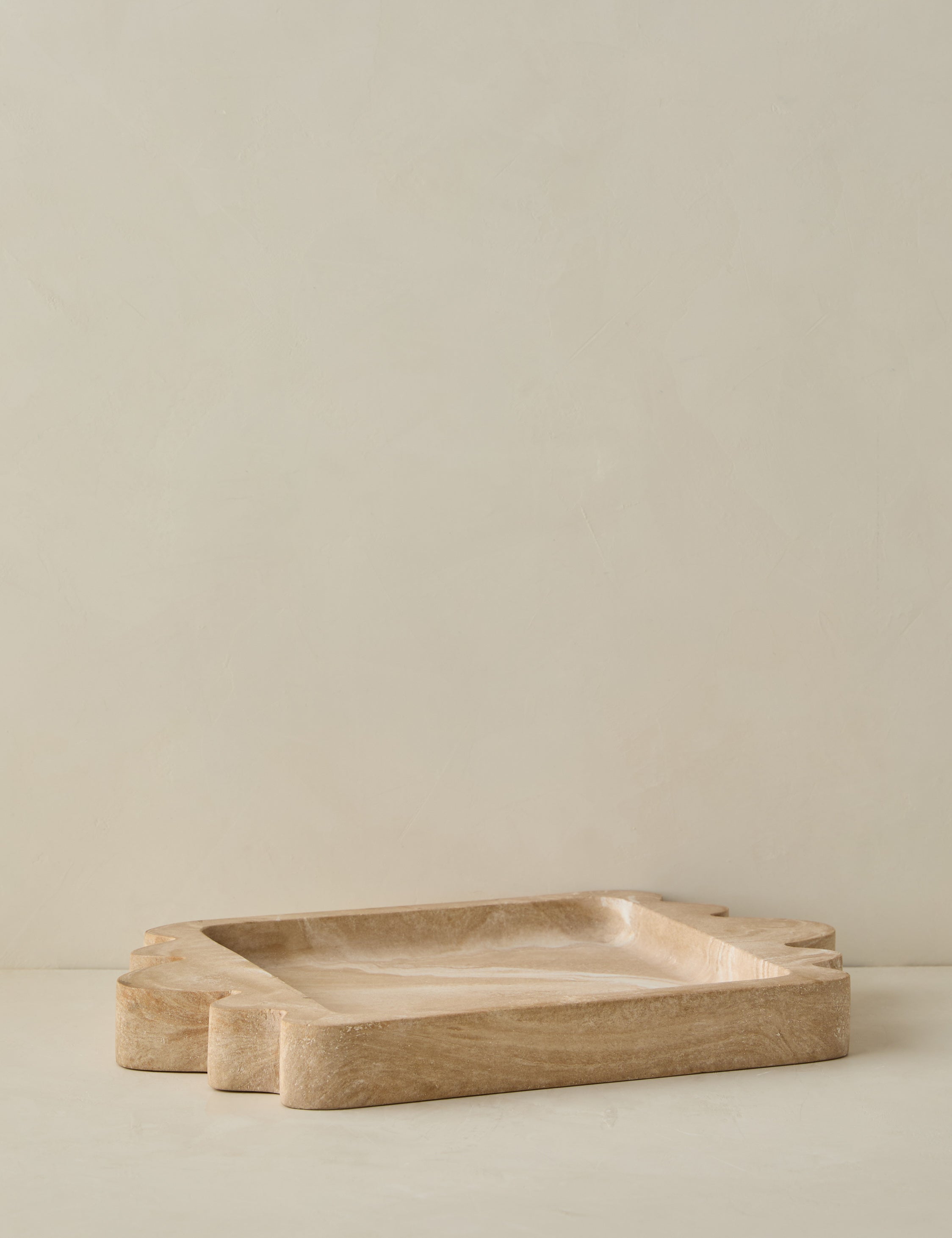 Modern Travertine Resin Tray - Travertine - Image 4