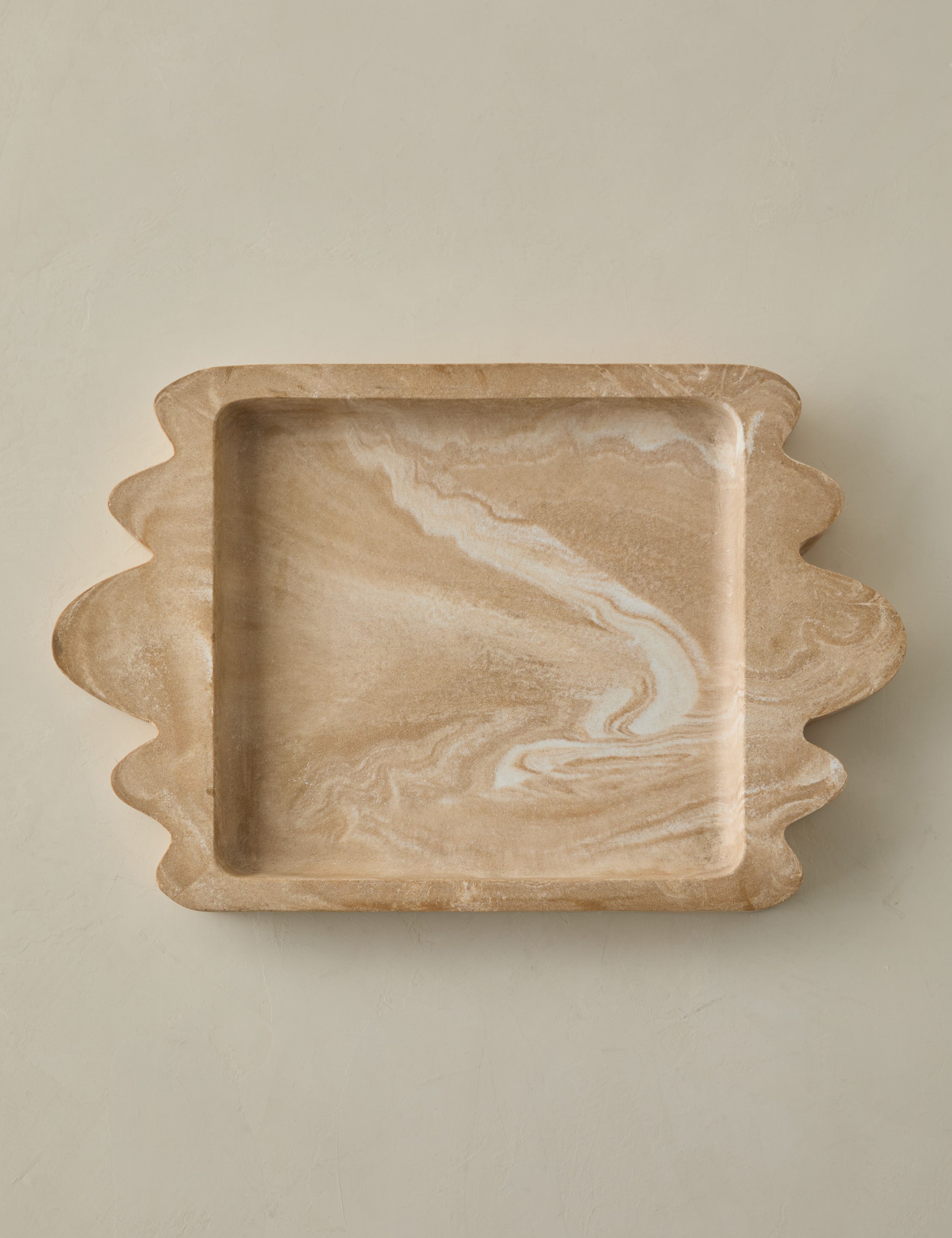 Modern Travertine Resin Tray - Travertine - Image 5
