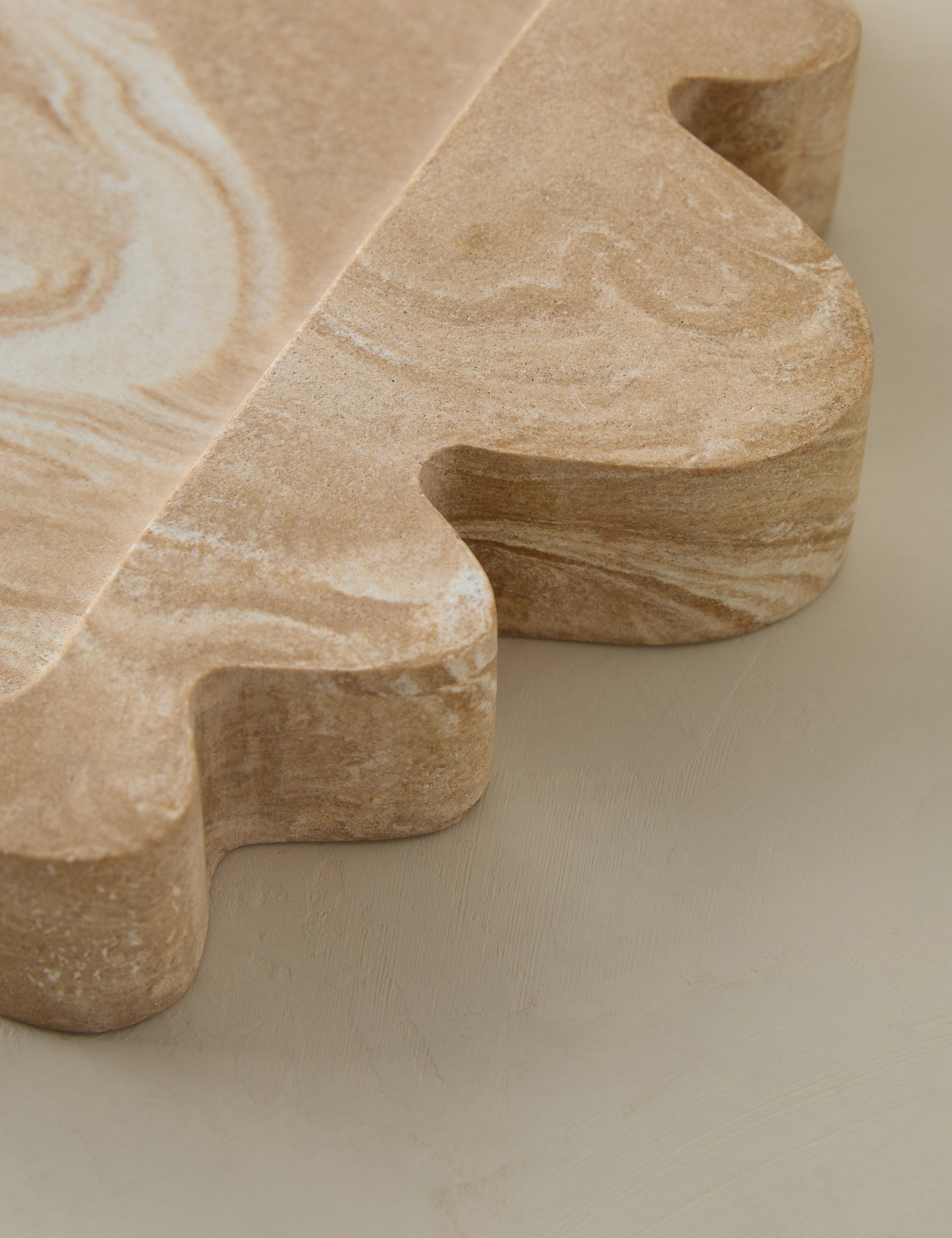 Modern Travertine Resin Tray - Travertine - Image 7
